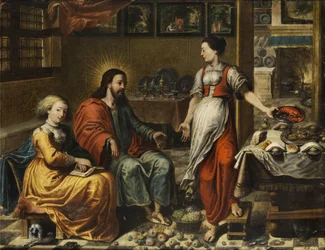 Cristo con Maria e Marta